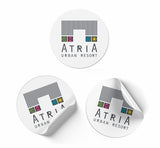 Selbstklebendes Etikett/Aufkleber mit Personalisierung - Durchmesser 4,7cm