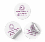 Selbstklebendes Etikett/Aufkleber mit Personalisierung - Durchmesser 4,7cm