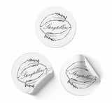 Selbstklebendes Etikett/Aufkleber mit Personalisierung - Durchmesser 4,7cm