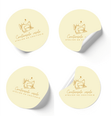 Selbstklebendes Etikett/Aufkleber mit Personalisierung - Durchmesser 4,7cm