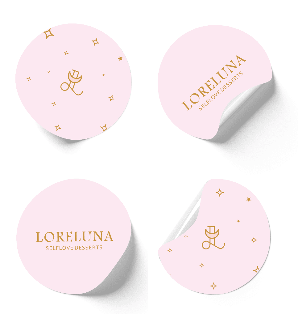 Selbstklebendes Etikett/Aufkleber mit Personalisierung - Durchmesser 4,7cm