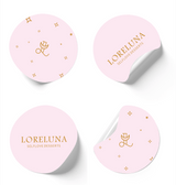 Selbstklebendes Etikett/Aufkleber mit Personalisierung - Durchmesser 4,7cm