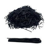 Black shredded tissue paper for gift packaging