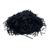 Black tissue paper shred filler for gift boxes