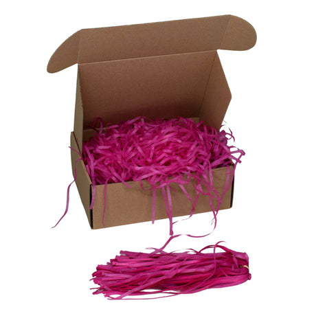 Cerisse  tissue paper shred filler shown in a brown box