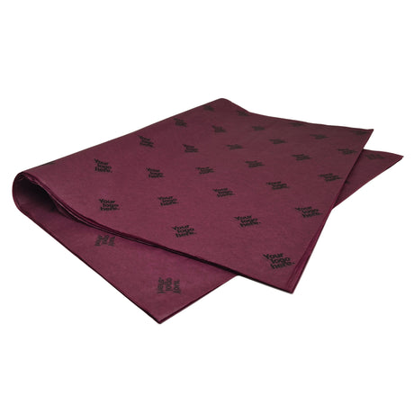 Custom tissue paper burgundy, ream of sheets 17gsm – size 50x75cm