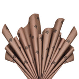 Custom tissue paper brown, fan arrangement, 28gsm – size 50x75cm