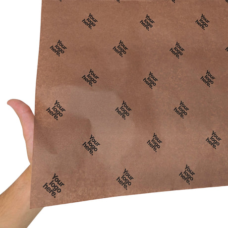 Custom tissue paper brown, texture and transparency, 28gsm – size 50x75cm