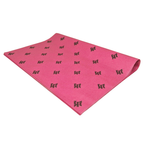 Custom tissue paper dark-pink, ream of folded sheets 17gsm – size 50x75cm