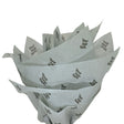 Custom tissue paper grey, fan arrangement, 17gsm – size 50x75cm