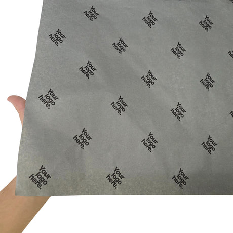 Custom tissue paper grey, texture and transparency, 28gsm – size 50x75cm