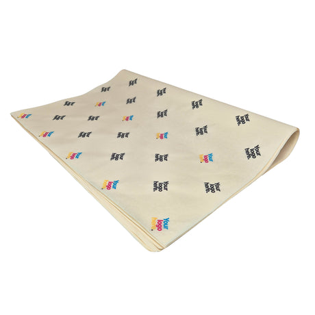 Custom tissue paper ivory, ream of folded sheets 28gsm – size 50x75cm