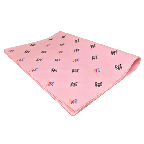 Custom tissue paper pale-pink, ream of folded sheets 28gsm – size 50x75cm