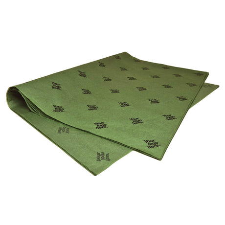 Custom tissue paper olive-green, ream of sheets 17gsm – size 50x75cm