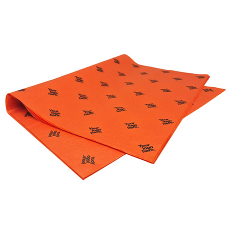 Custom tissue paper orange, ream of sheets 17gsm – size 50x75cm