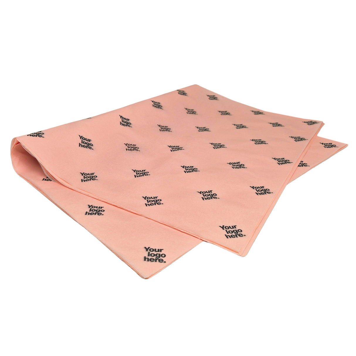 Custom tissue paper peach, ream of sheets 17gsm – size 50x75cm
