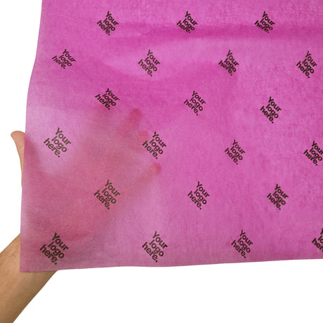 Custom tissue paper plum-purple, texture and transparency, 17gsm – size 50x75cm