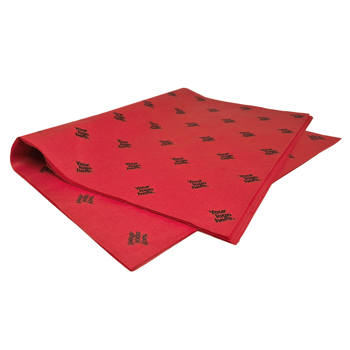 Custom tissue paper red, ream of sheets 17gsm – size 50x75cm