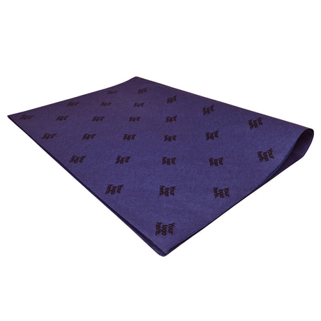 Custom tissue paper royal-blue, ream of folded sheets 17gsm – size 50x75cm
