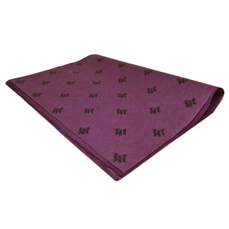 Custom tissue paper violet, ream of folded sheets 17gsm – size 50x75cm