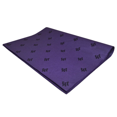 Custom tissue paper violet, ream of folded sheets 28gsm – size 50x75cm