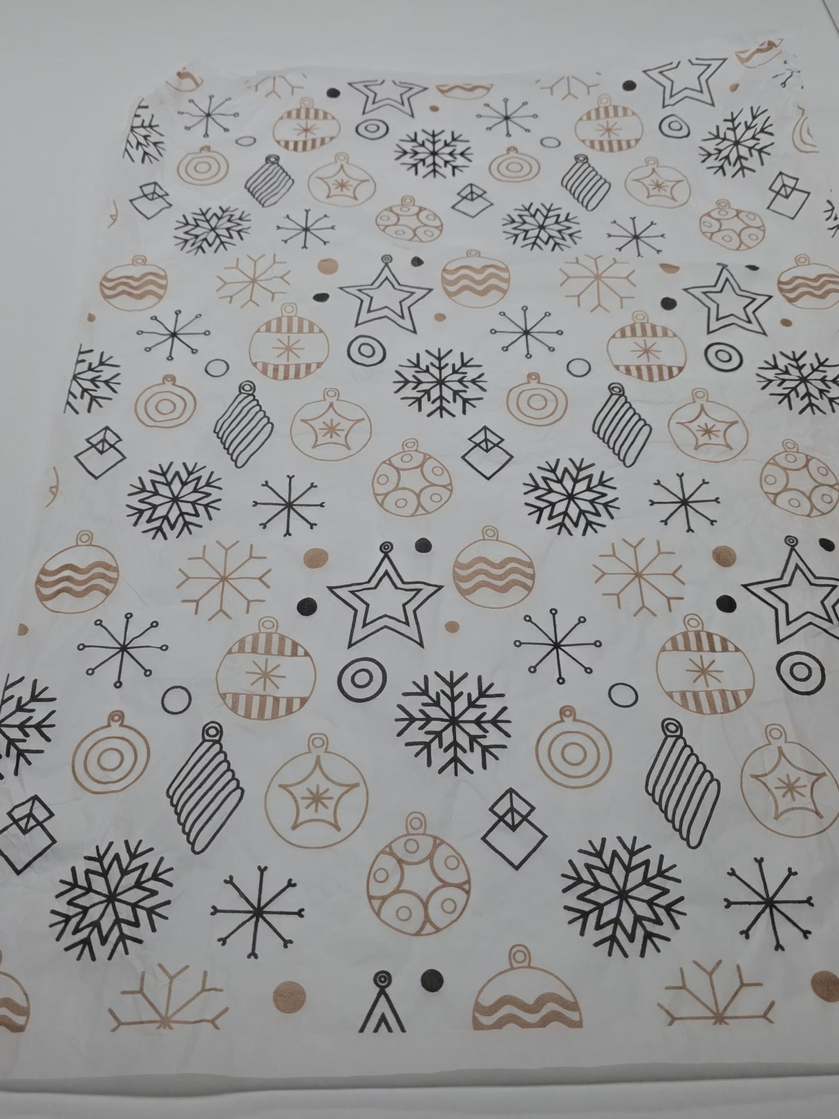 Wrapping Golden Glow Christmas tissue paper, 17 g/m² - size 50x75cm