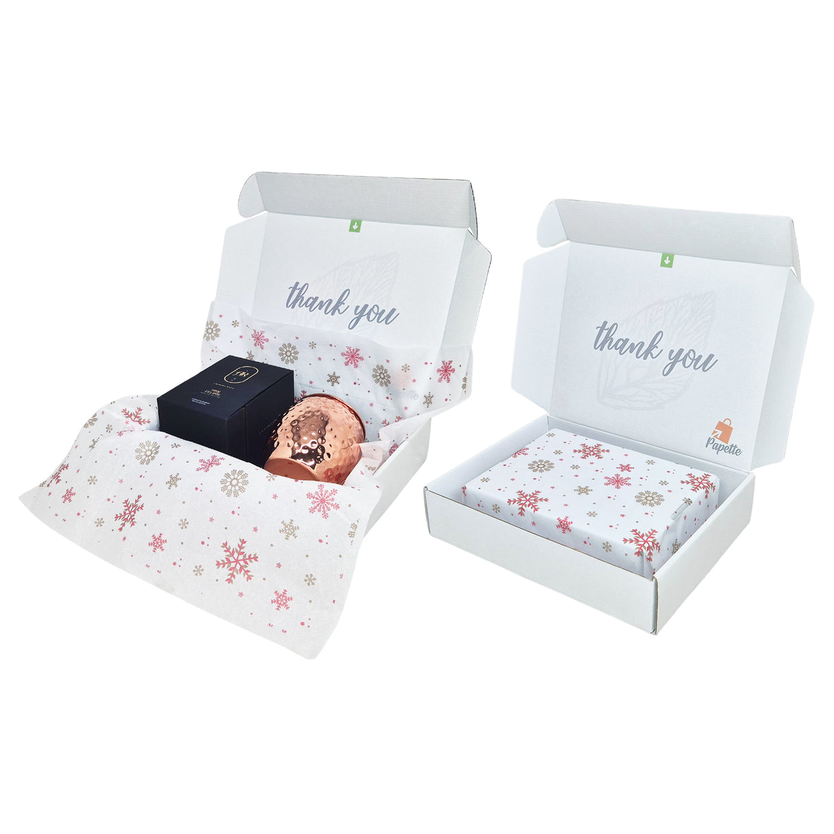 Shipping box + Crimson Crystals Christmas, tissue paper 28gsm - size 50x75cm