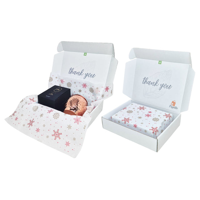 Shipping box + Crimson Crystals Christmas, tissue paper 28gsm - size 50x75cm