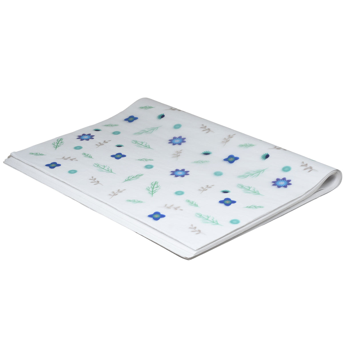 Tissue paper Blue Meadow, ream of folded sheets 17gsm – size 50x75cm