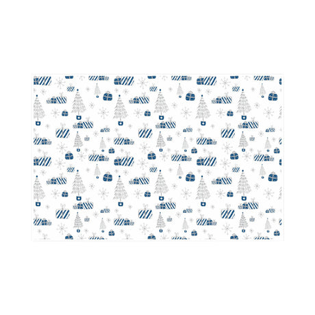 Tissue paper Blue Snow Glow Christmas, open sheet, 28gsm – size 50x75cm