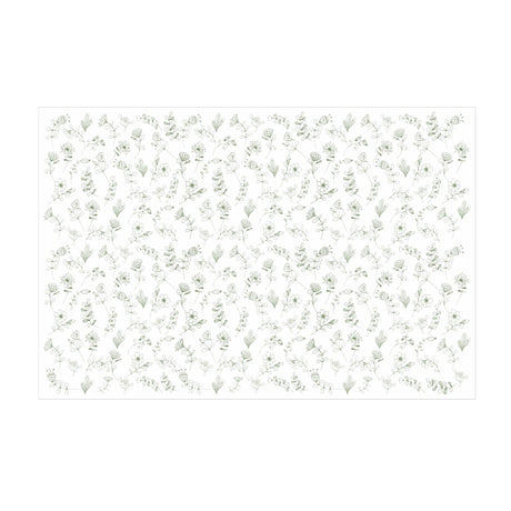 Tissue paper Botanical Sketch, open sheet, 17gsm – size 50x75cm