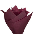 Plain tissue paper burgundy, fan arrangement, 17gsm – size 50x75cm