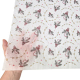 Tissue paper Candy Cane Swirl Christmas, texture and transparency, 17gsm – size 50x75cm