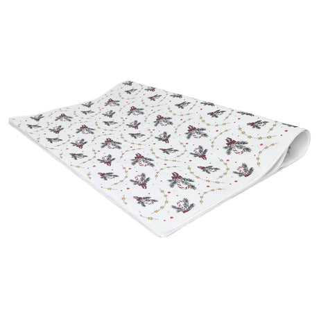 Tissue paper Candy Cane Swirl Christmas, ream of folded sheets 28gsm – size 50x75cm