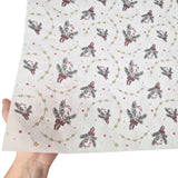 Tissue paper Candy Cane Swirl Christmas, texture and transparency, 28gsm – size 50x75cm