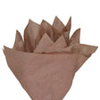Plain tissue paper chocolate-brown, fan arrangement, 17gsm – size 50x75cm