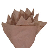 Plain tissue paper chocolate-brown, fan arrangement, 17gsm – size 50x75cm