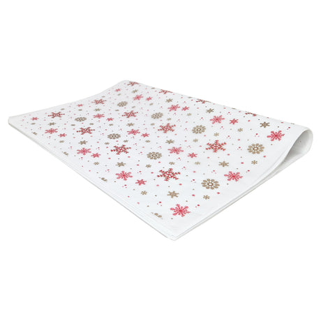 Tissue paper Crimson Crystals Christmas, ream of folded sheets 17gsm – size 50x75cm