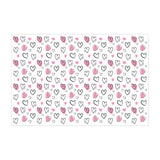 Tissue paper Flying Hearts, open sheet, 17gsm – size 50x75cm