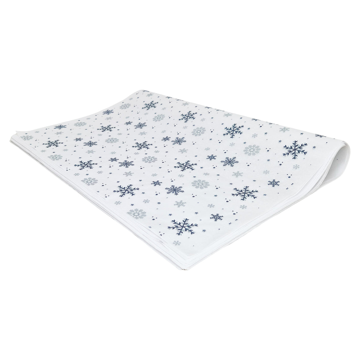 Tissue paper Frosty Midnight Christmas, ream of folded sheets 28gsm – size 50x75cm