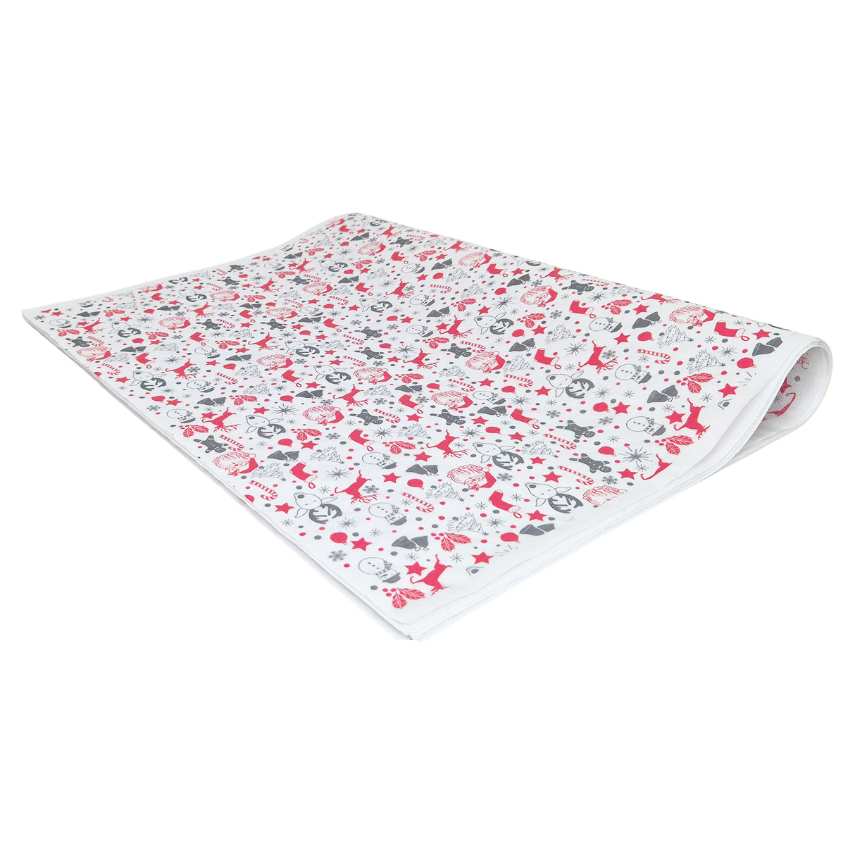 Tissue paper Santa Party Christmas, ream of folded sheets 28gsm – size 50x75cm