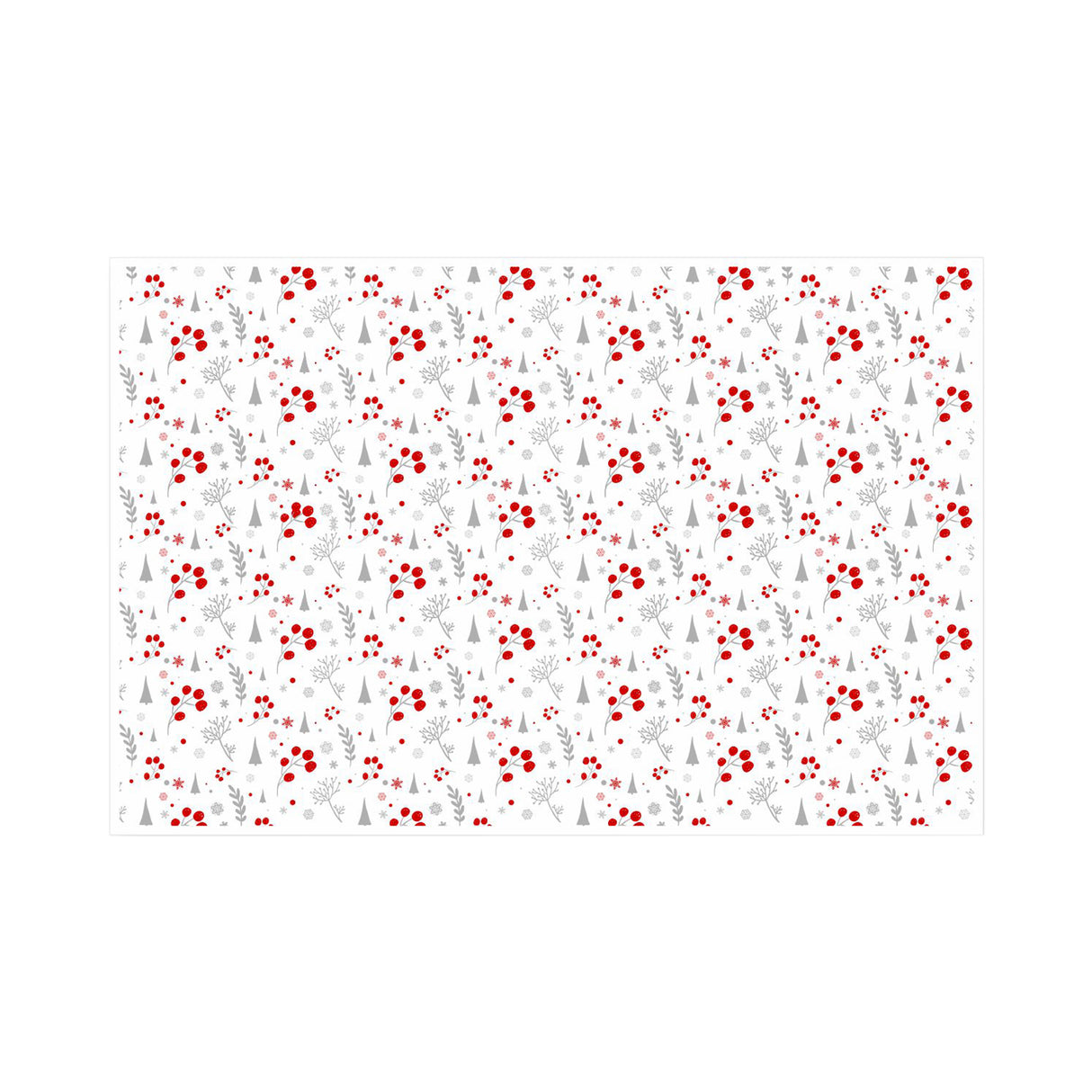 Tissue paper Winter Berries Christmas, open sheet, 28gsm – size 50x75cm