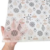 Tissue paper Golden Glow Christmas, texture and transparency, 17gsm – size 50x75cm