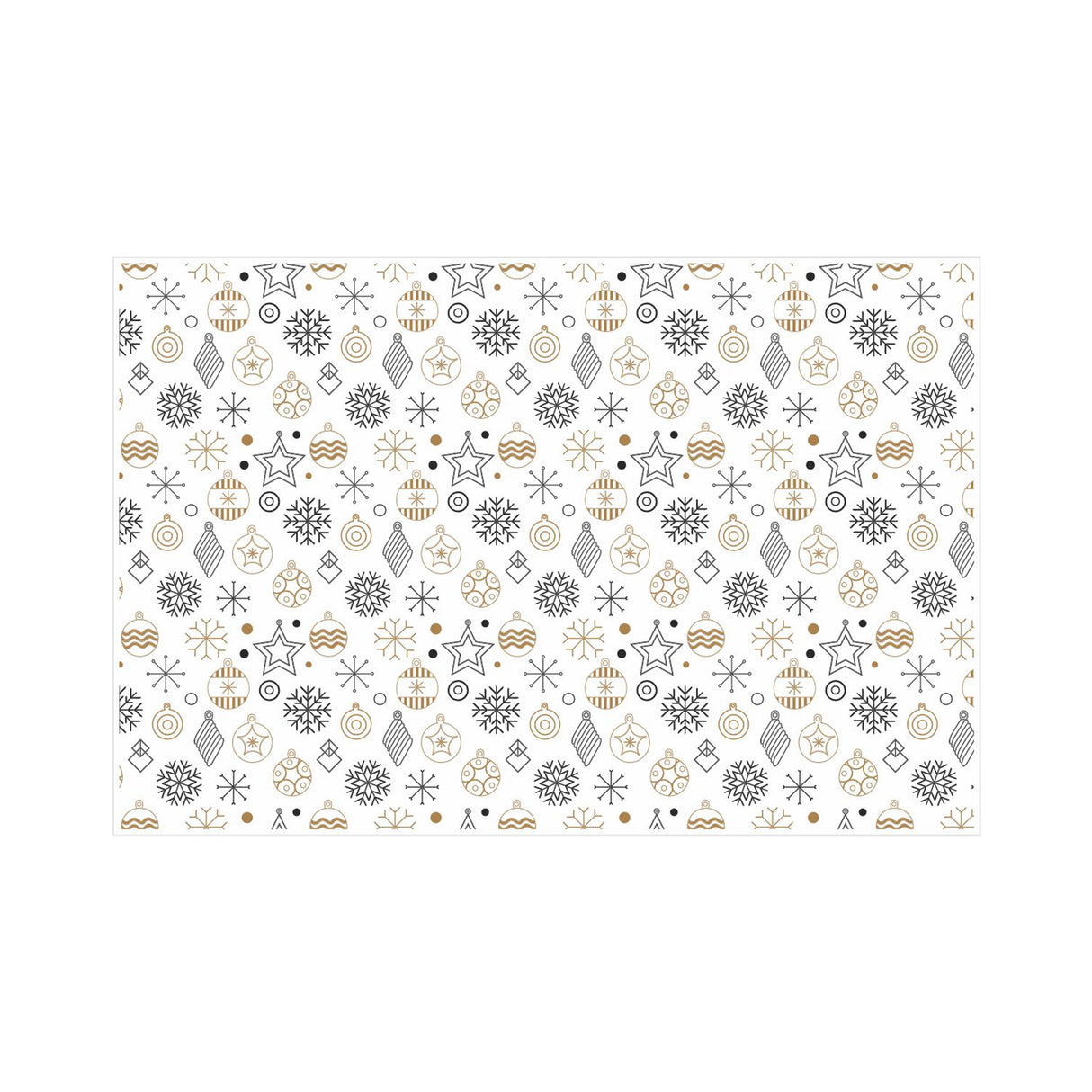 Tissue paper Golden Glow Christmas, open sheet, 28gsm – size 50x75cm