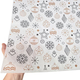 Tissue paper Golden Glow Christmas, texture and transparency, 28gsm – size 50x75cm