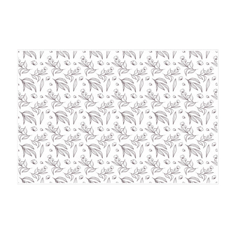 Tissue paper Graphite Garden, open sheet, 17gsm – size 50x75cm