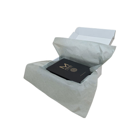 Plain tissue paper grey, arranged in a transport box, 17gsm – size 50x75cm