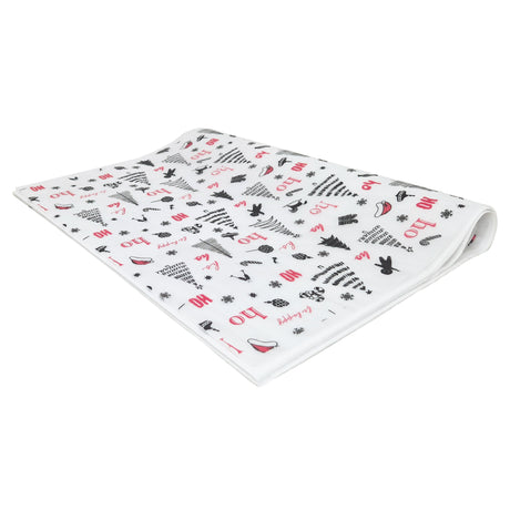 Tissue paper Ho Ho Fun Christmas, ream of folded sheets 17gsm – size 50x75cm