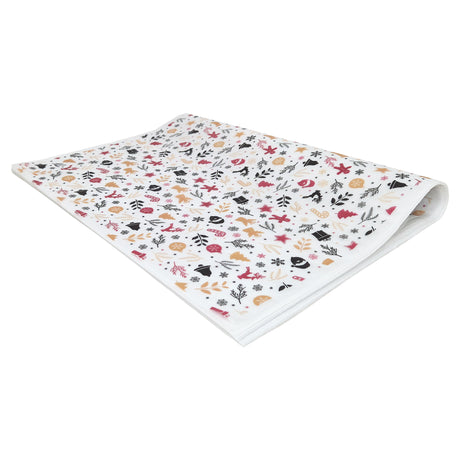 Tissue paper Holiday Remix Christmas, ream of folded sheets 17gsm – size 50x75cm