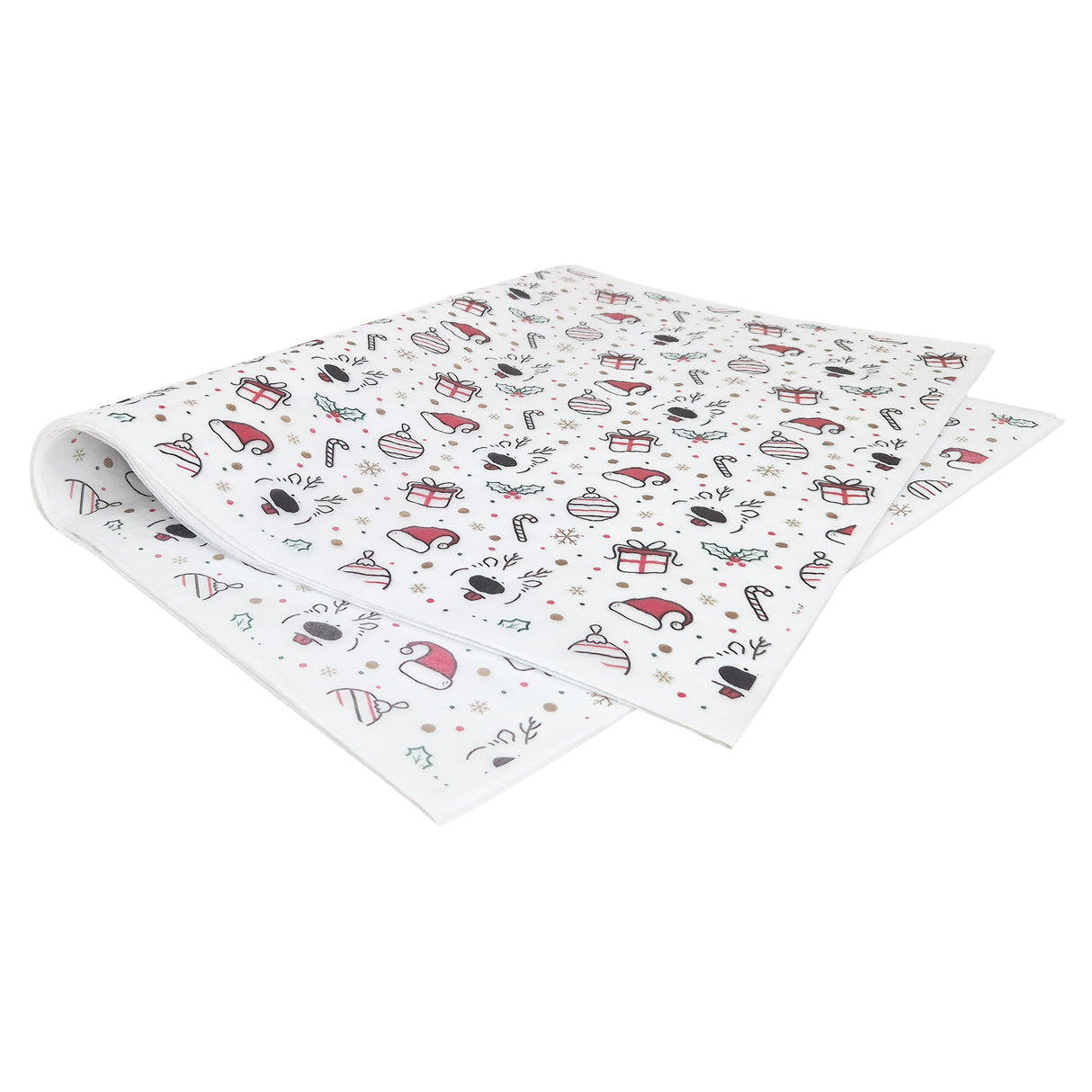 Tissue paper Jolly Reindeer Christmas, ream of sheets 17gsm – size 50x75cm